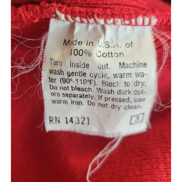 Vtg 80s Geoffrey Beene Sportswear Red Snaps Cardigan Sweater Women's Size Large - Picture 7 of 11